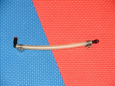 1x Jura Nespresso Gewebeschlauch mit Anschlüssen neuwertig gebraucht 140 mm