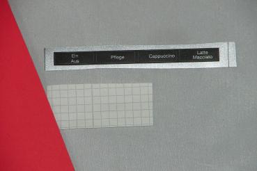 Jura Impressa S7-S9 Aufkleber Schwarz