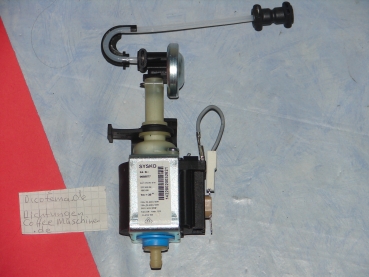 Sysko Pumpe SAP.HP4 mit Jura Membrandämpfung + Ablaufschlauch und Halterung,  Pumpenstütze MPP mit Klammer und Pumpenauflage Blau