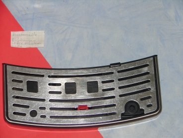 Tropfwasserschale silber komplett (Abtropfgitter und Fixierung) für Saeco Xelsis