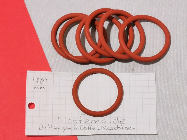 Dichtung: 34 x 4 - Rot