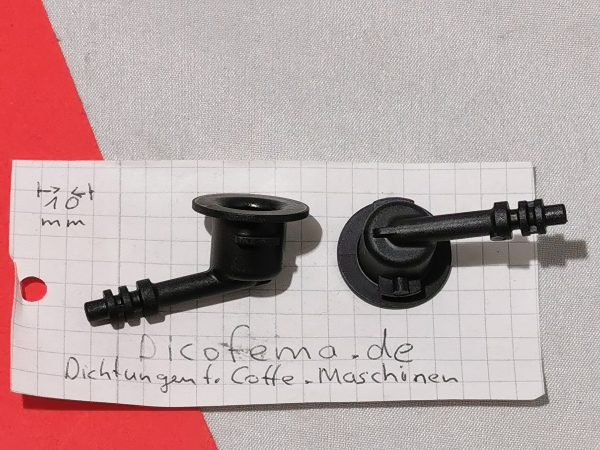 Jura Fluid-Andockbüchse - schwarz - für IMPRESSA, GIGA, ENA Kaffeevollautomat -67762 -