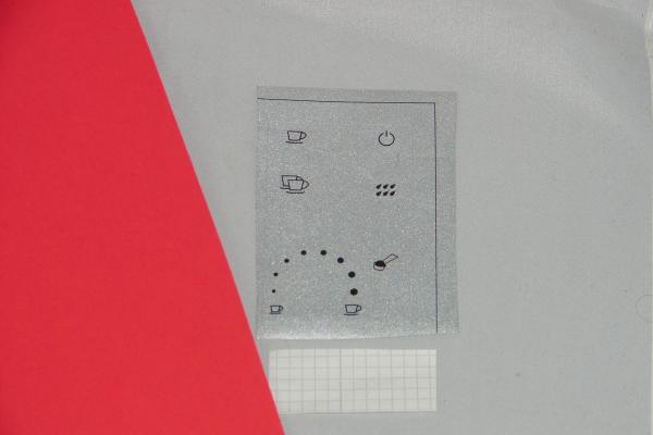Jura Impressa E-Serie Aufkleber Silber