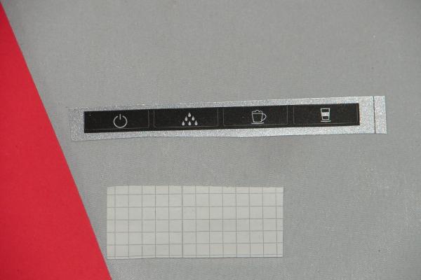 Jura Impressa S90 / S95 Aufkleber Schwarz länglich