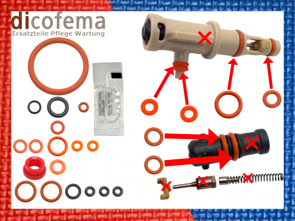 Saeco Odea Talea Universal Dichtungsset Reparaturkit O-Ringe