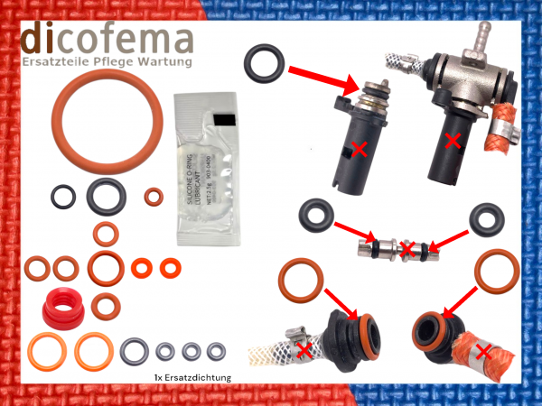 Saeco Odea Talea Universal Dichtungsset Reparaturkit O-Ringe