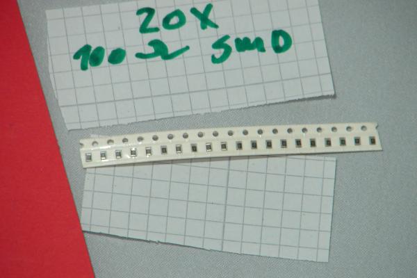 SMD Widerstand 20x 100 Ohm 1 / 8 tel Watt