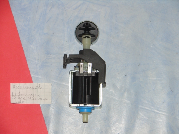 Sysko Pumpe SPX.H100 mit Jura Membrandämpfungselement V2, Pumpenstütze Schwarz und Pumpenauflage Blau