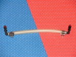 1x Jura Nespresso Gewebeschlauch mit Anschlüssen neuwertig gebraucht 140 mm