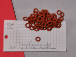 1 Stück 4,47 x 1,78 Rot Silikon