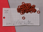 1 Stück 4,48 x 1,78 Rot Silikon