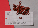 1 Stück 4 x 2,5 Rot Silikon