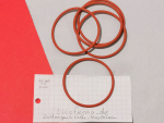 1 Stück 49 x 2,5 Rot Silikon