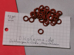 1 Stück 5,25 x 1,78 Rot Silikon