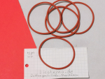 1 Stück  52 x 2,5 Rot Silikon