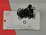 1 Stück  6 x 1 Schwarz EPDM