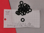 1 Stück  6 x 2,3 Schwarz EPDM