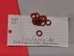 1 Stück  6 x 2 Rot Silikon