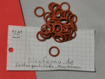 1 Stück 8,75 x 1,78 Rot Silikon