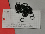 1 Stück  8 x 1,2 Schwarz EPDM