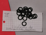 1 Stück 8 x 2 Schwarz EPDM